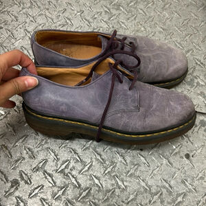 Purple dr martens made in england